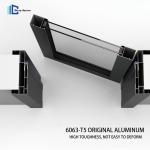 Titanium Magnesium Alloy Silent Sliding Door Waterproof Aluminium Framed Sliding