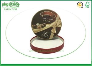 Quality Custom Cardboard Round Chocolate Box Metal Color Printing Elegant Design wholesale