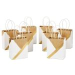 CMYK 4 Color Offset Printing Kraft Paper Shopping Bags With Your Own Logo Custom