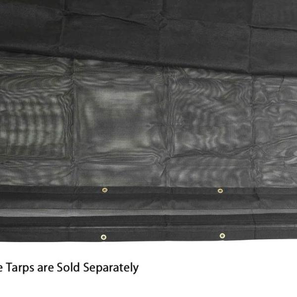 6 Inch Woven Pvc Mesh Fabric Pocket Opening Shade PVC Coated Trailer Tarp For