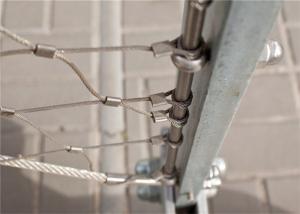Quality Flexibility 2.0mm Ss Rope Mesh Outdoor Swimming Pool Fence Panel Stairs Platforms wholesale