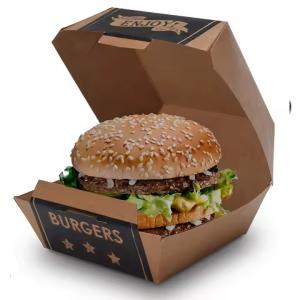 Quality Wholesale Custom Eco-Friendly Hamburger Boxes for Fast Food Packaging wholesale