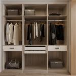 Wooden Lacquer 6x6 Walk In Closet Cupboard Dressing Room Premade