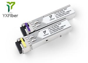 Quality 1.25G BIDI 80km SFP Fiber Optical Transceiver Module LC Connector wholesale