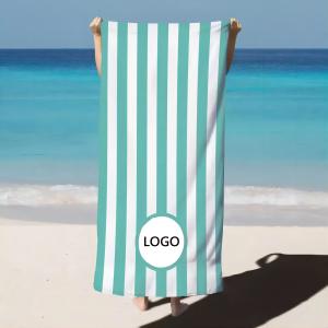 Quality Customize Microfiber With Logo Custom Print Sublimation Beach Towels wholesale