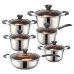 The New Listing 12 PCS Stainless Steel Cooking Set Pots And Pans Cookware Sets