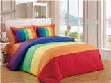Quality Rainbow Energetic Bedding 7-Color Duvet Cover 4pcs Set Polyester Cotton Bedding Set wholesale
