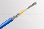 Armored Fiber Optic Cable Multi Cores Yellow Color 100% Core Filling
