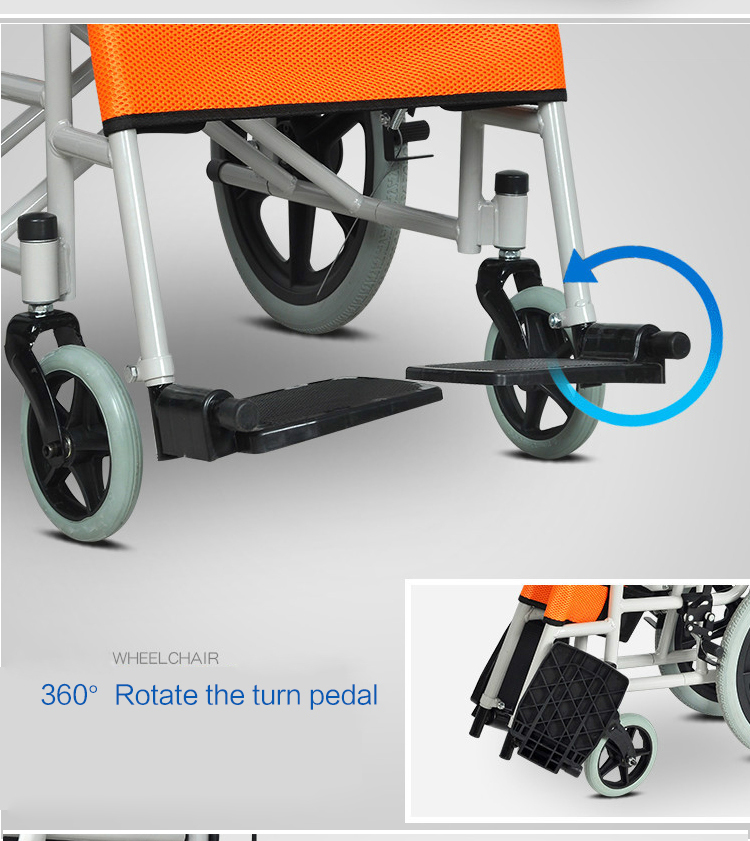 China homemade high quality cheap price wheelchair with two small wheels