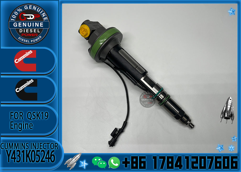 Brand New Common Rail Diesel Fuel Injector Y431K05246 4089972 For Cummins QSK19 QSK38 QSK60
