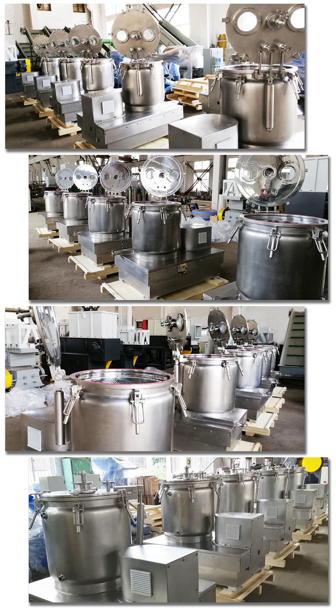 Flatform Manual Top Discharging Hermetic Closure Chemical Centrifuge