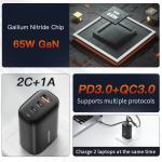 QC PD 3.0 Wall USB GaN Chargers Quick Charging 5V/3A US/ EU/UK For Phone