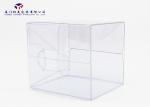 Rectangle Shape Clear Plastic Packaging PVC Boxes 7.2X7.2X6.2cm Eco Friendly