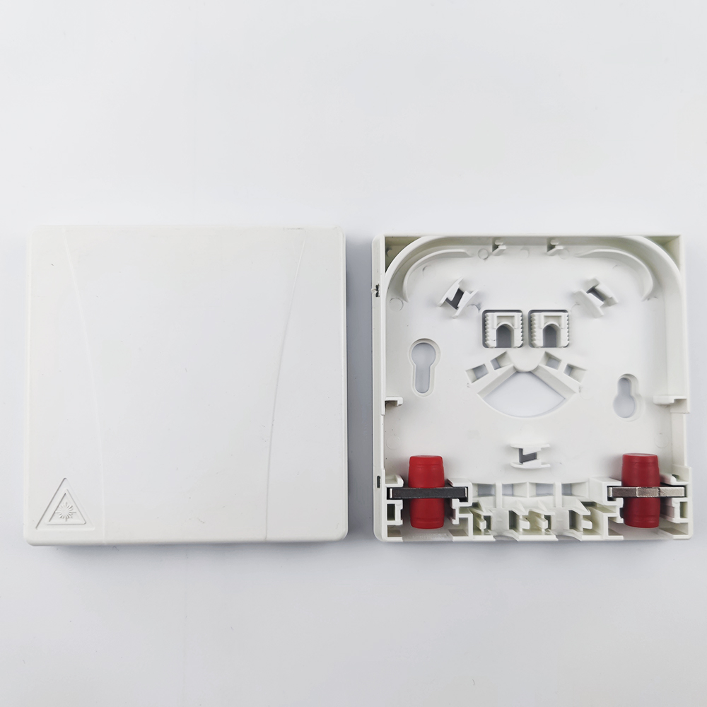 5 2 Cores FC UPC Plastic Fiber Optic Faceplate Socket Panel for Network Equipment ODN