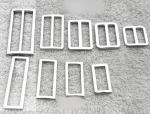 Alalamu Heavy Duty Metal Rings Antiwear Rectangular Slide Adjuster Buckle
