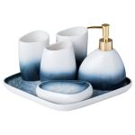White Ceramic Bathroom Set Simple Design Unique Home Accessories