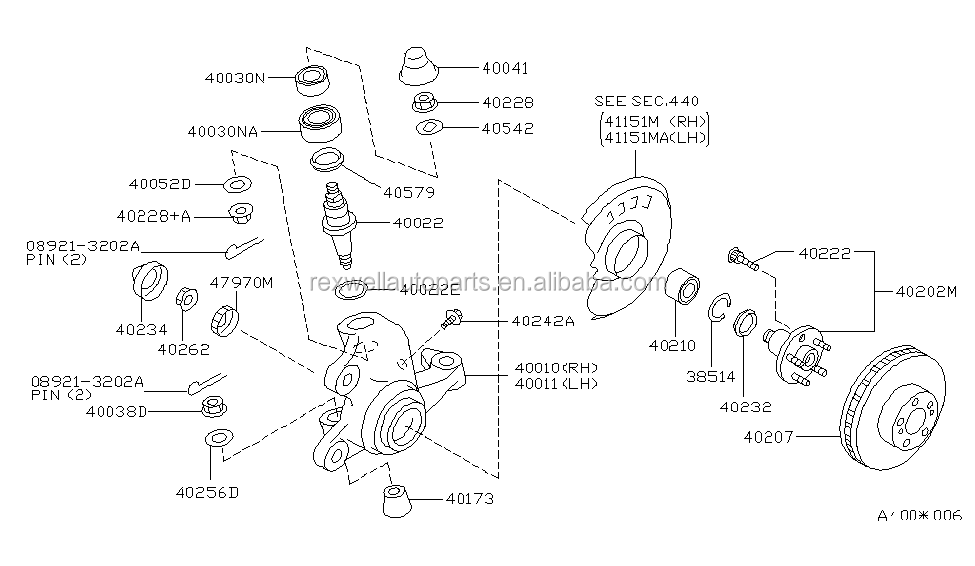 Rexwell Wheel Hub Bolt 43222-70T00 / 4322270T00 The Perfect Solution for Infiniti Cars