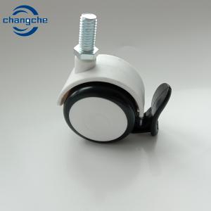 Quality Mute Rubber Swivel Medical Caster Wheels With Brake 3/4/5 Inch wholesale