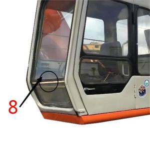 Quality EX-1 EX120-1 EX200-1 HITACHI Excavator Glass Right Side Position No.8 Tempered Glass wholesale