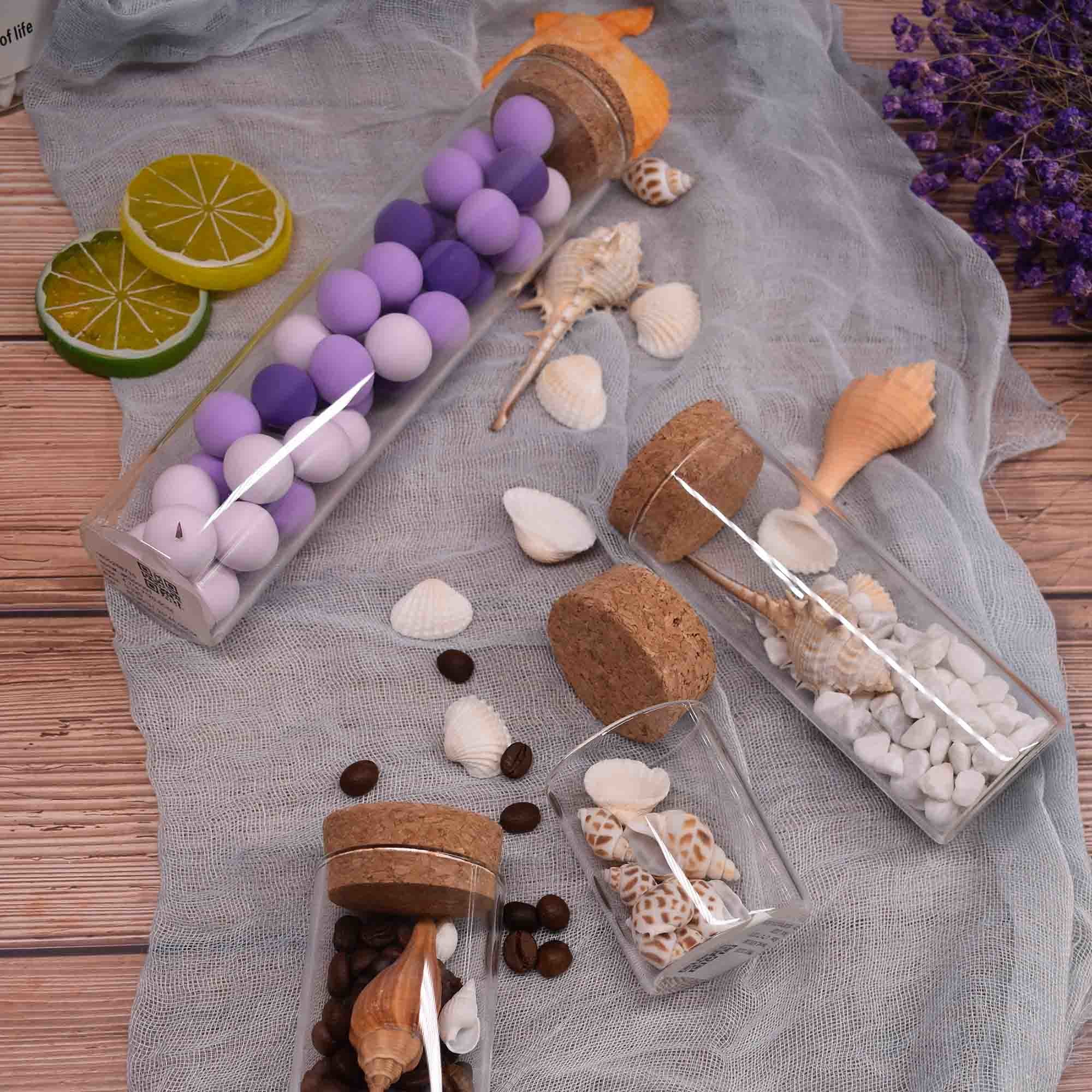 Yuelin DIY Glass Tube Cork Tops 5000pcs Corrosion Resistance