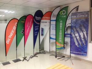 Quality Digital Printing Teardrop Flying Flags with Cross Feet wholesale