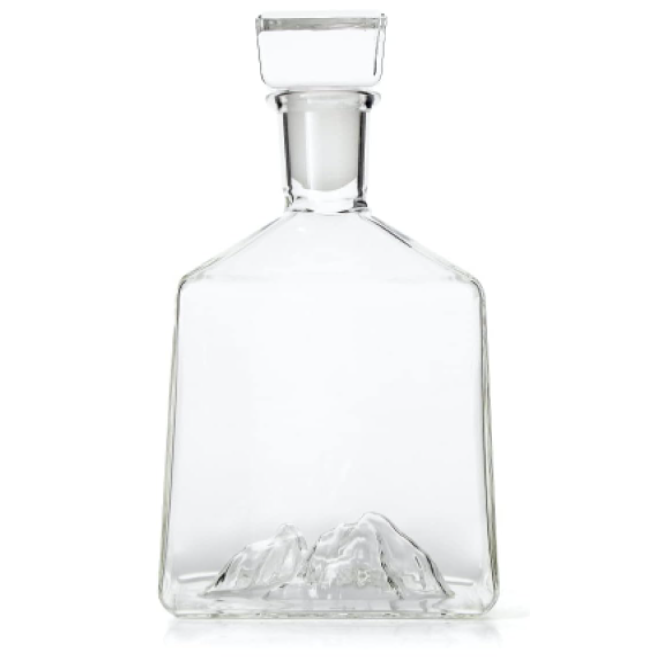 500ml Clear Glass Whiskey Decanter Dispenser for Liquor Hot Stamping Surface Handling