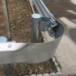 Highway Guardrail Steel Buffer End Galvanized Powder Coated Certified by ISO9001
