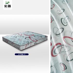 Quality Fashionable White Printed 70gsm Mattress Covering Fabric Good Ventilation wholesale