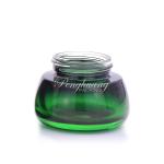 120ml 4oz Cream Glass Jars Green Color For Skin Care Products