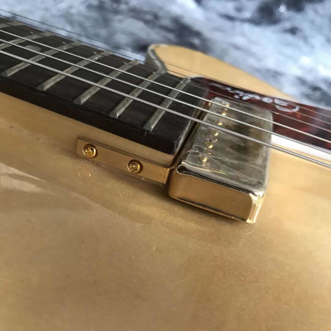 2020 New Godin Style Model Custom Grand 5th Avenue Jazz Electric Guitar in Natural