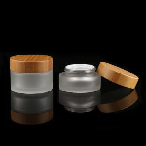 Quality Customized Colors Skin Care Glass Bottle Jar Packaging Bamboo Products 5g15g 20g 30g 50ml 100ml 150ml 200ml 4oz 8oz wholesale