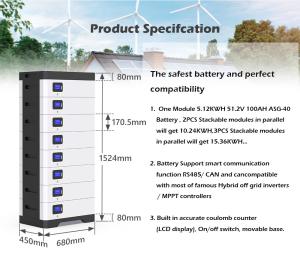 Quality Fast Charged Lifepo4 Energy Storage Powerwall Solar Battery 51.2v 800ah 40kwh wholesale