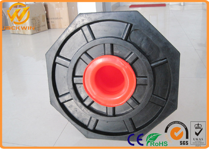 Flexible Reflective Traffic T - TOP Delineator Post for Road Safety Fluorescent Orange
