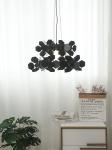 Modern White Black Simple Chandeliers Dining Room Living Room Geometric Cumulus