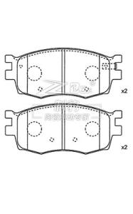 Quality Hyundai Accent,Ceramic Brake Pad,D1156,58101-1GA00,F wholesale