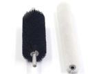 Black Industrial Cleaning Brushes Spiral Nylon Strip Coiled Cleaning Roller