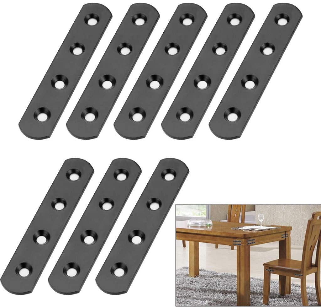 Work Process Bending Stainless Steel Mending Plates Straight Support Shelf Bracket with Mounting Screws