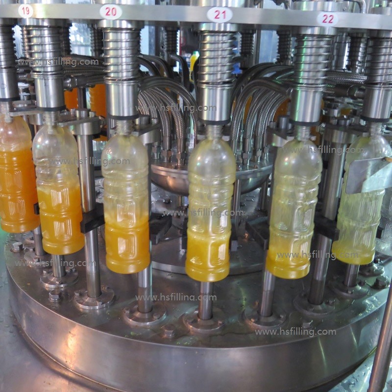 18000 Bottles/Hour 0.5L Juice Filling Machine automatic 4 in 1 pulp juice filling