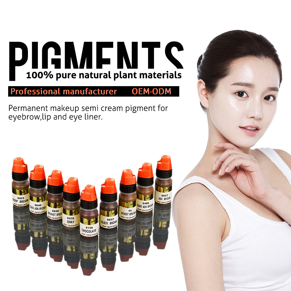 OEM Lushcolor Semi Permanent Makeup Pigments For Eyebrow Lip Eyeliner Tattoo