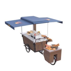Quality Retail Mobile Disc Brake Iron Plate Bike Food Cart wholesale