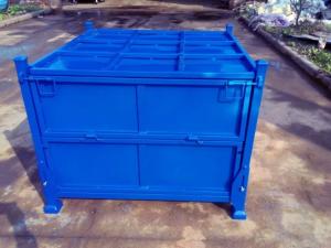 Quality Manufacturer Steel Powder Coated Collapsible Storage Box Pallet wholesale