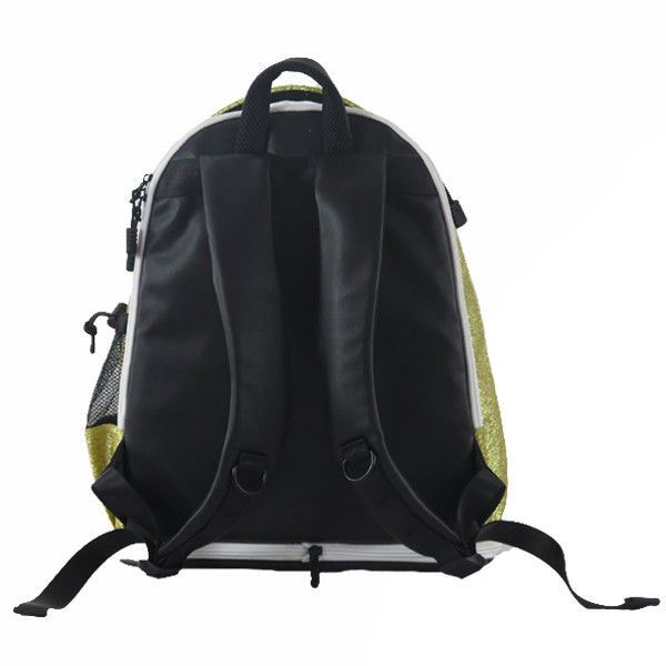 Embroidery Logo Glitter Fashion Backpack For Sports Light Weight