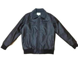 Quality Utility Summer Padded Wax Jacket Mens Black Pu Biker Jacket wholesale