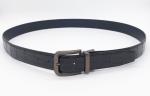 Crocodile Grain Reversible Buckle Belt , Mens Reversible Leather Belt 213g