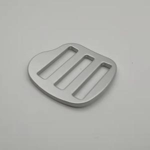 Quality Zinc Alloy Metal Silver Square Belt Buckle Tri Glide Slide Buckle wholesale