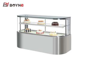 Quality D Shape Cake Display Cabinet Digital Temperature Controller Curved Glass Cake Display wholesale