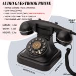 White Phone Guest Book With Included Accessories USB Cable