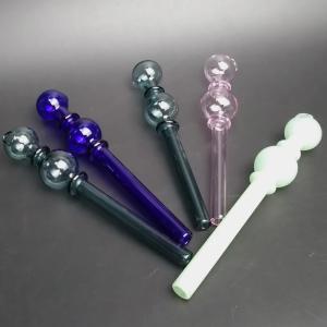 Quality Durable Glass Smoking Water Pipe Bubbler Oil Nails For Man 2mm Thick wholesale