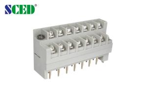 Quality Power Supply barrier connector Double Gold Pins electrical terminal block connectors 600V 15A wholesale