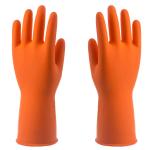 Anti Tearance Unlined Rubber Gloves , Rubber Safety Gloves Chemicals Resistance